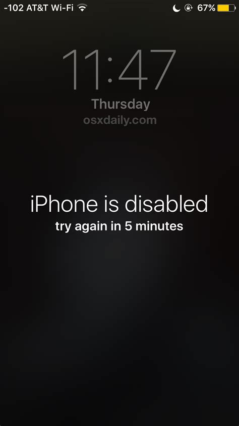 Can a disabled iPhone be used?